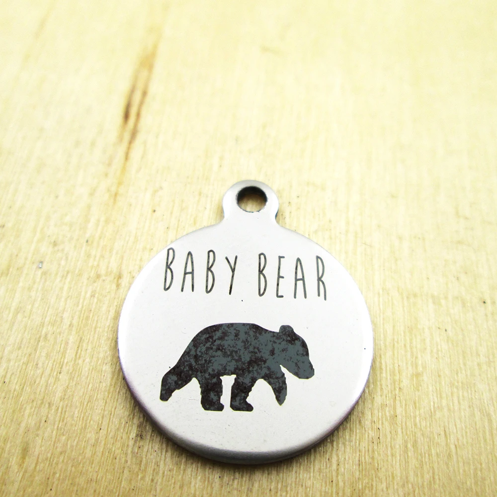20pcs-baby bear stainless steel charms - Laser Engraved - Customized - DIY Charms Pendants
20pcs-baby bear stainless steel charms - Laser Engraved - Customized - DIY Charms Pendants
