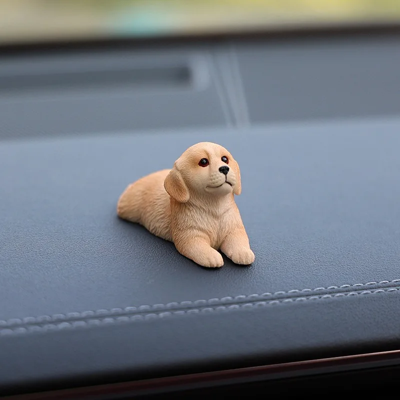 Golden Retriever Car Decor - Adorable 3D Puppy Figurine Lifelike Craft for Vehicle Dashboard & Home Collection Gift
Golden Retriever Car Decor - Adorable 3D Puppy Figurine Lifelike Craft for Vehicle Dashboard & Home Collection Gift