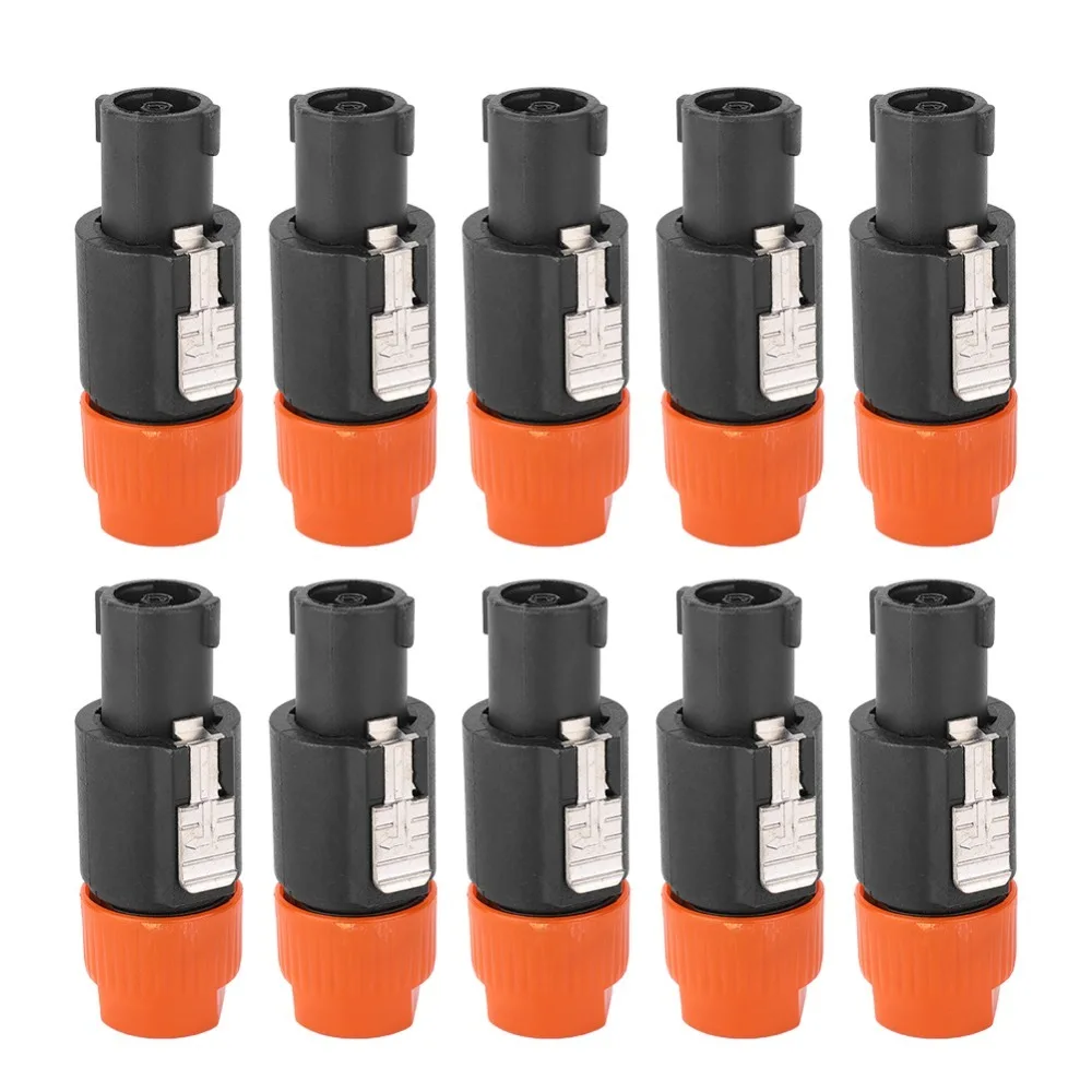 10PCS C-NL4FC Speaker Plug Waterproof 4 Pin Audio Speaker Connector for 6-15mm wire diameter 30A RMS Rated Audio Cable Connector
10PCS C-NL4FC Speaker Plug Waterproof 4 Pin Audio Speaker Connector for 6-15mm wire diameter 30A RMS Rated Audio Cable Connector