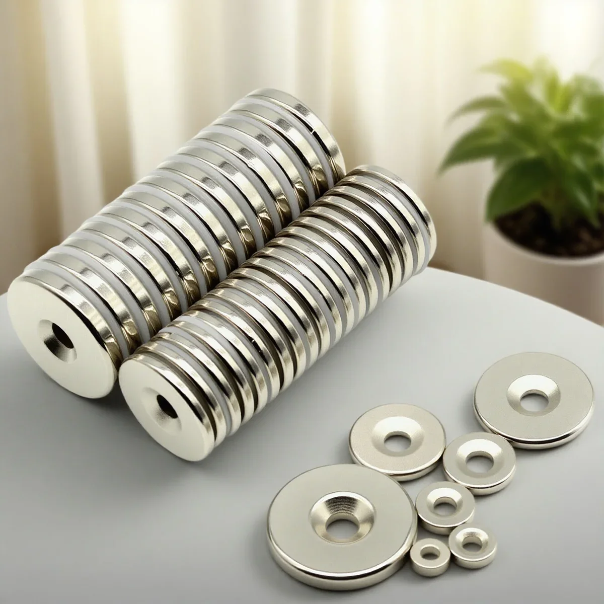 8x3-3 to 30x5-6MM With holes round Magnets for Refrigerator, Office Whiteboard, Warehouse Shelves, Home - imanes adhesivo
8x3-3 to 30x5-6MM With holes round Magnets for Refrigerator, Office Whiteboard, Warehouse Shelves, Home - imanes adhesivo