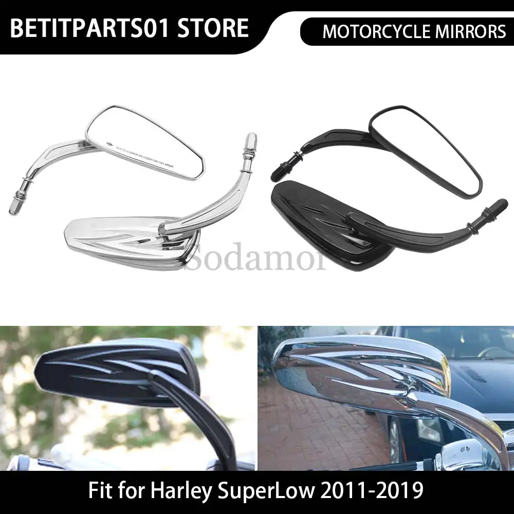 Для Harley Roadster XL1200CX 1984-1985 2016-2020 аксессуары для мотоциклов 8 мм 1 пара передних зеркал алюминиевое стекло хром/черный 
Для Harley Roadster XL1200CX 1984-1985 2016-2020 аксессуары для мотоциклов 8 мм 1 пара передних зеркал алюминиевое стекло хром/черный