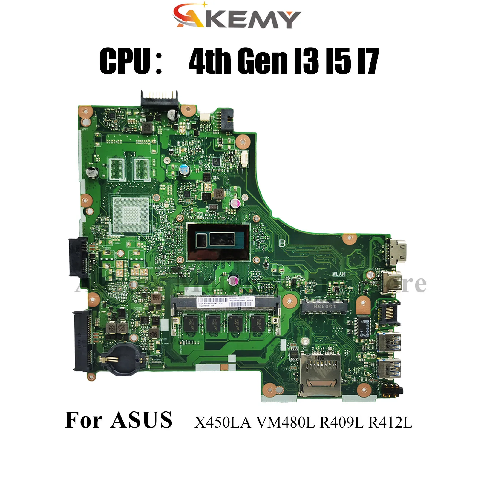 X450LA Laptop Motherboard For ASUS K450L Y481L X450LC X450LD X450L W418L X450LN VM480L R412L R409L X450LB Mainboard I3 I5 I7 CPU
X450LA Laptop Motherboard For ASUS K450L Y481L X450LC X450LD X450L W418L X450LN VM480L R412L R409L X450LB Mainboard I3 I5 I7 CPU