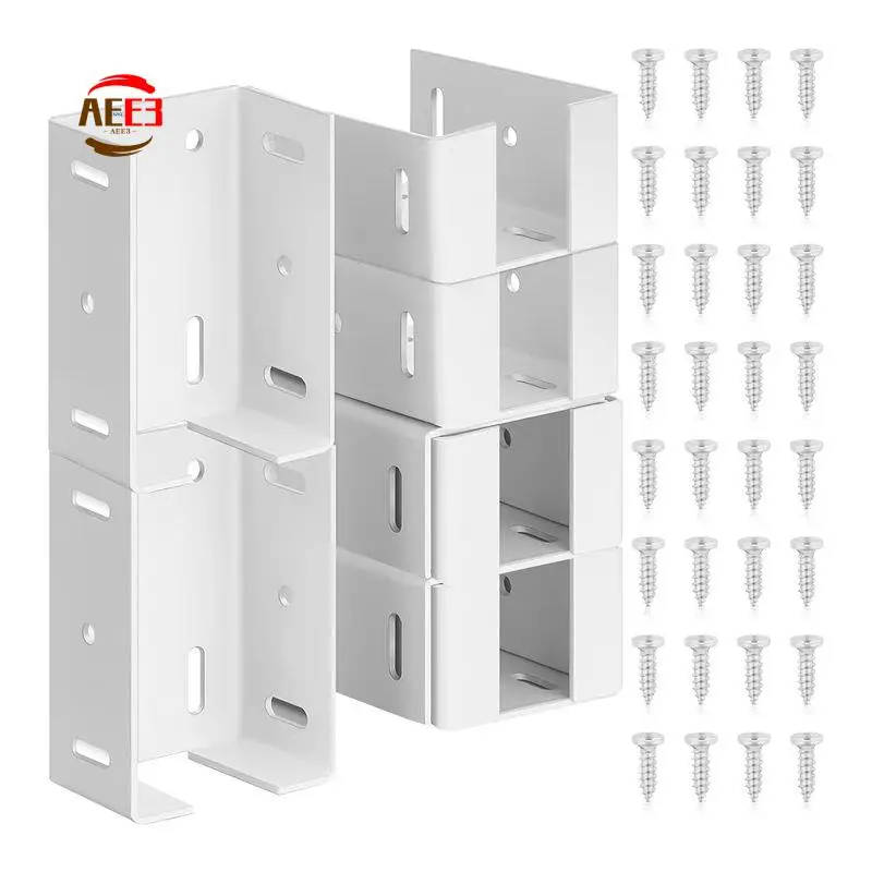 AEE3-Heavy Duty Carbon Steel Fence Bracket With Screws For Vinyl Fencing Panel To Post Connection Rail Bracket Kit 4Pcs Durable
AEE3-Heavy Duty Carbon Steel Fence Bracket With Screws For Vinyl Fencing Panel To Post Connection Rail Bracket Kit 4Pcs Durable