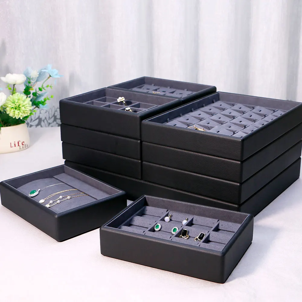 High-End PU Leather Jewelry Box Elegant Gift Table Storage Tray Rings Earrings Bracelets Display for Jewelry Containers
High-End PU Leather Jewelry Box Elegant Gift Table Storage Tray Rings Earrings Bracelets Display for Jewelry Containers