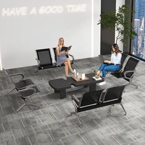 2-Seat Waiting Room Chair Bench Set- Office Gt Benches Retion Chairs with Arms for Airport, Hospital, Bank, Sn
2-Seat Waiting Room Chair Bench Set- Office Gt Benches Retion Chairs with Arms for Airport, Hospital, Bank, Sn