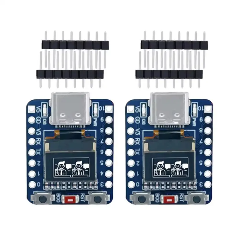 MINI ESP32-C3 Development Board 4 MB Flash 2.4G Wifi 4 BT Module 0.42" OLED Display Antenna USB Type-C 2Pcs
MINI ESP32-C3 Development Board 4 MB Flash 2.4G Wifi 4 BT Module 0.42" OLED Display Antenna USB Type-C 2Pcs