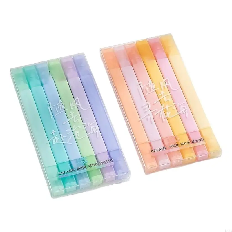LXAA Double Ended Highlighter Marker Pen 6/12 Color Double Tip Highlighter Marker for Scrapbooking Notebook Journal Coloring
LXAA Double Ended Highlighter Marker Pen 6/12 Color Double Tip Highlighter Marker for Scrapbooking Notebook Journal Coloring