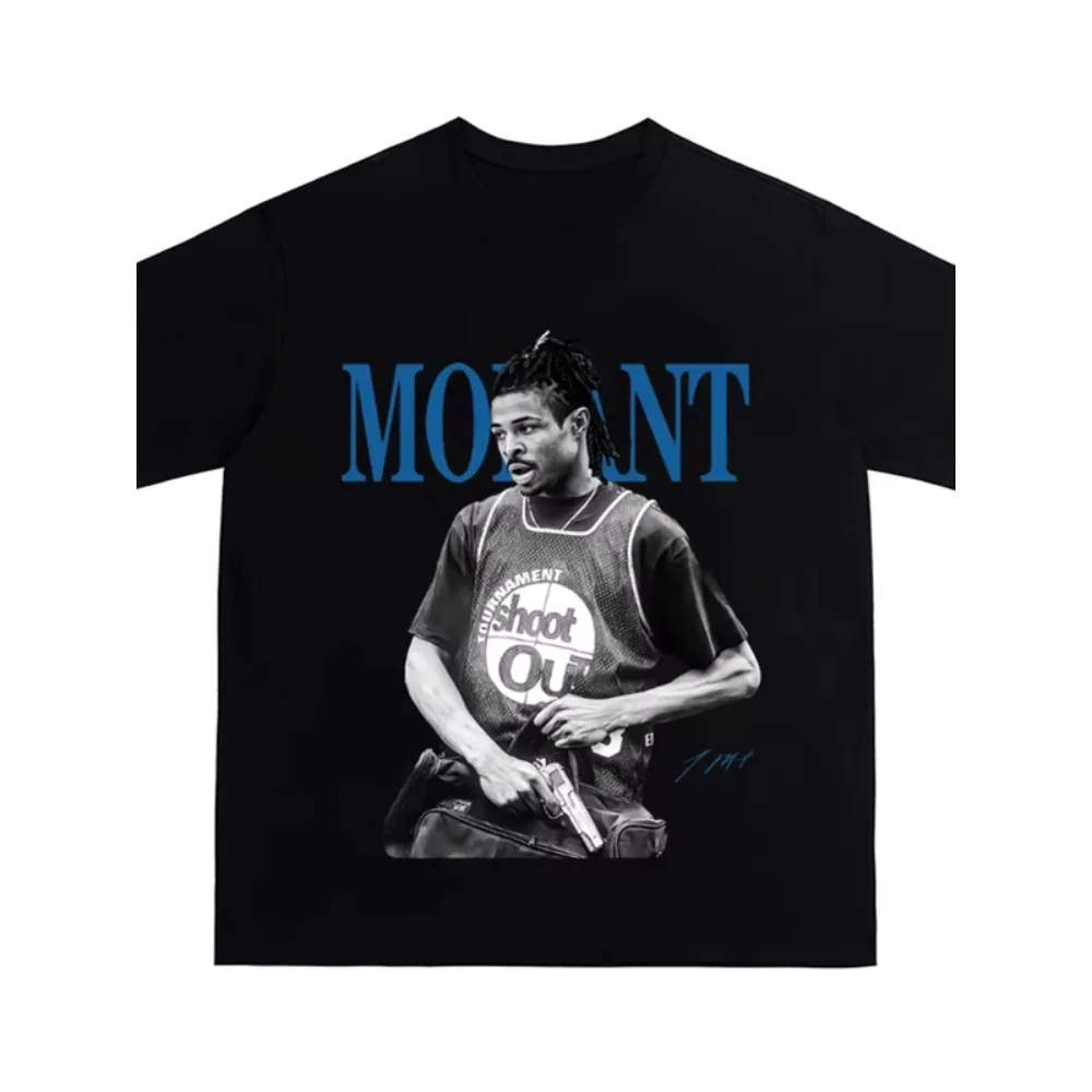 Morant American Retro Printing Round Neck Short Sleeve High Street Tide Brand Pure Cotton T-shirt Men's and Women's Streetwear
Morant American Retro Printing Round Neck Short Sleeve High Street Tide Brand Pure Cotton T-shirt Men's and Women's Streetwear