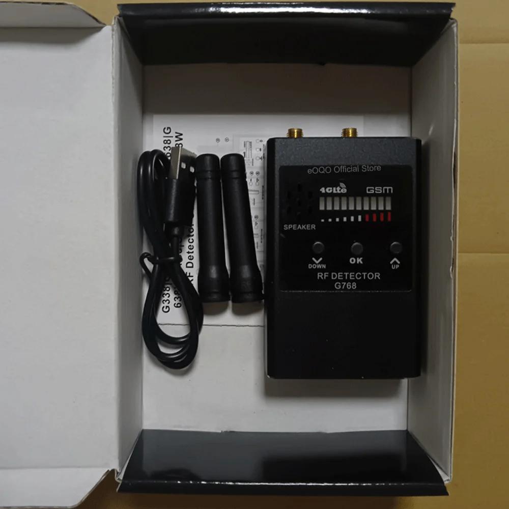 Profession RF Signal Detector Anti-Spy Tapping Detects Eavesdropping Pinhole Audio Bug GSM Devices Finder Anti Spy Scanner G768
Profession RF Signal Detector Anti-Spy Tapping Detects Eavesdropping Pinhole Audio Bug GSM Devices Finder Anti Spy Scanner G768