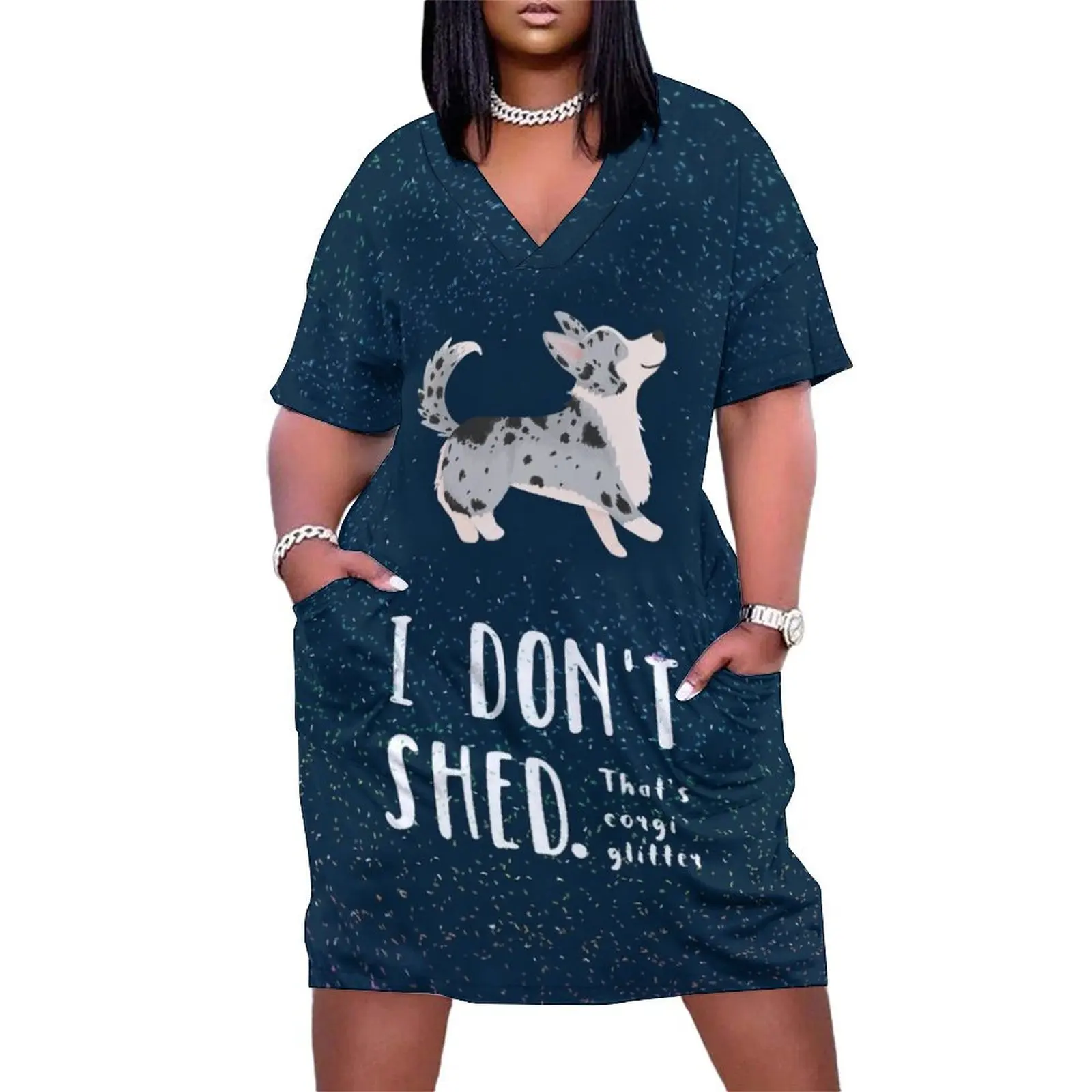 Corgi Glitter (Cardigan Welsh Corgi) Loose Pocket Dress Women's summer dresses Women's skirt Woman clothes
Corgi Glitter (Cardigan Welsh Corgi) Loose Pocket Dress Women's summer dresses Women's skirt Woman clothes