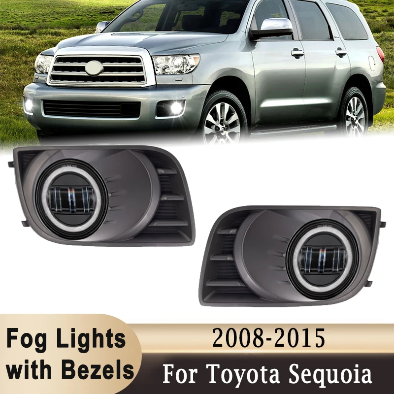 Противотуманные фары для Toyota Sequoia 2008-2015, передний бампер, светодиодные фары, угловая крышка противотуманной фары, рамка DRL, фары дальнего света, автолампы
Противотуманные фары для Toyota Sequoia 2008-2015, передний бампер, светодиодные фары, угловая крышка противотуманной фары, рамка DRL, фары дальнего света, автолампы