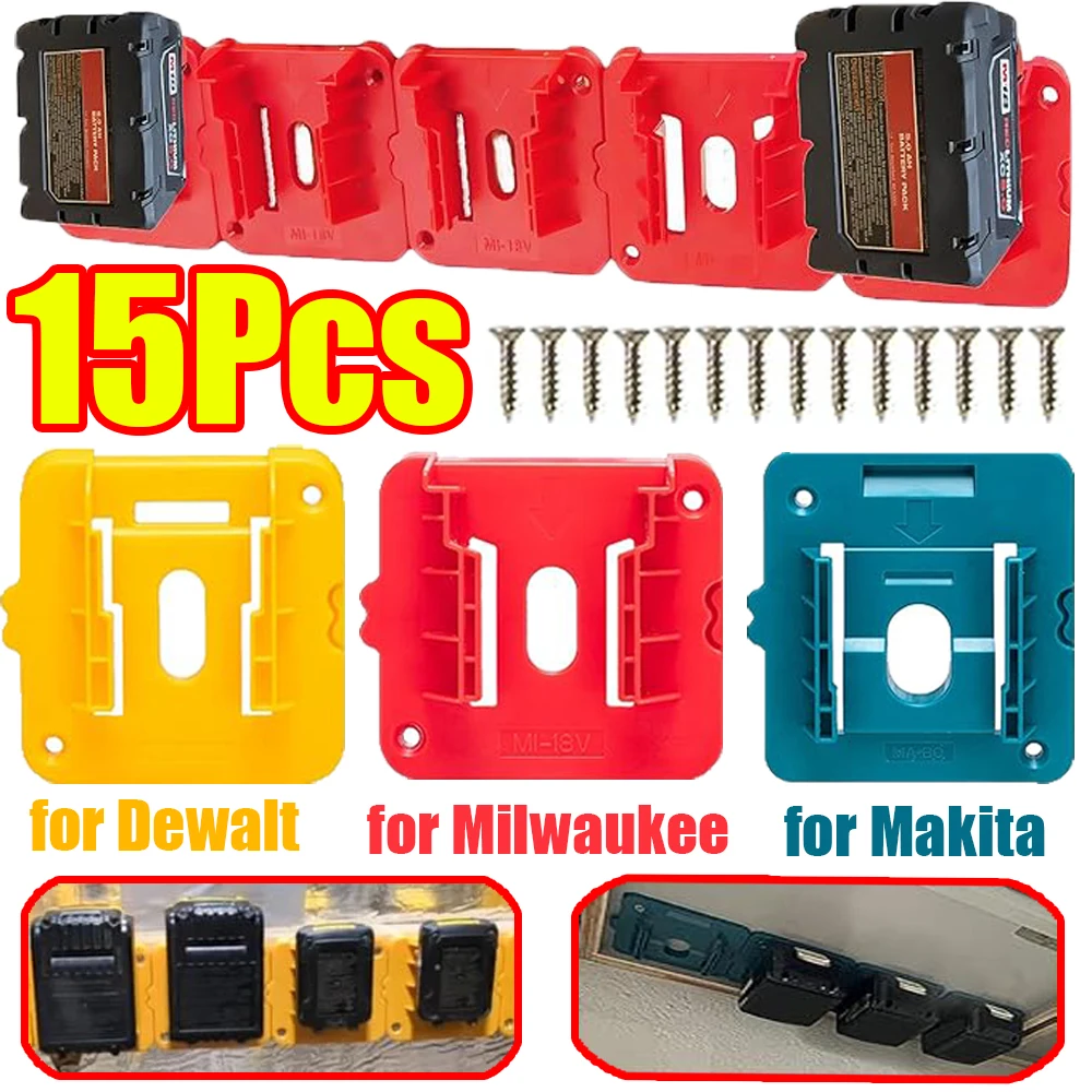 1-15 шт. держатель батареи Dewalt/Makita/Milwaukee держатель машины стеллаж для хранения батарей настенный кронштейн для инструментов для складской фабрики
1-15 шт. держатель батареи Dewalt/Makita/Milwaukee держатель машины стеллаж для хранения батарей настенный кронштейн для инструментов для складской фабрики