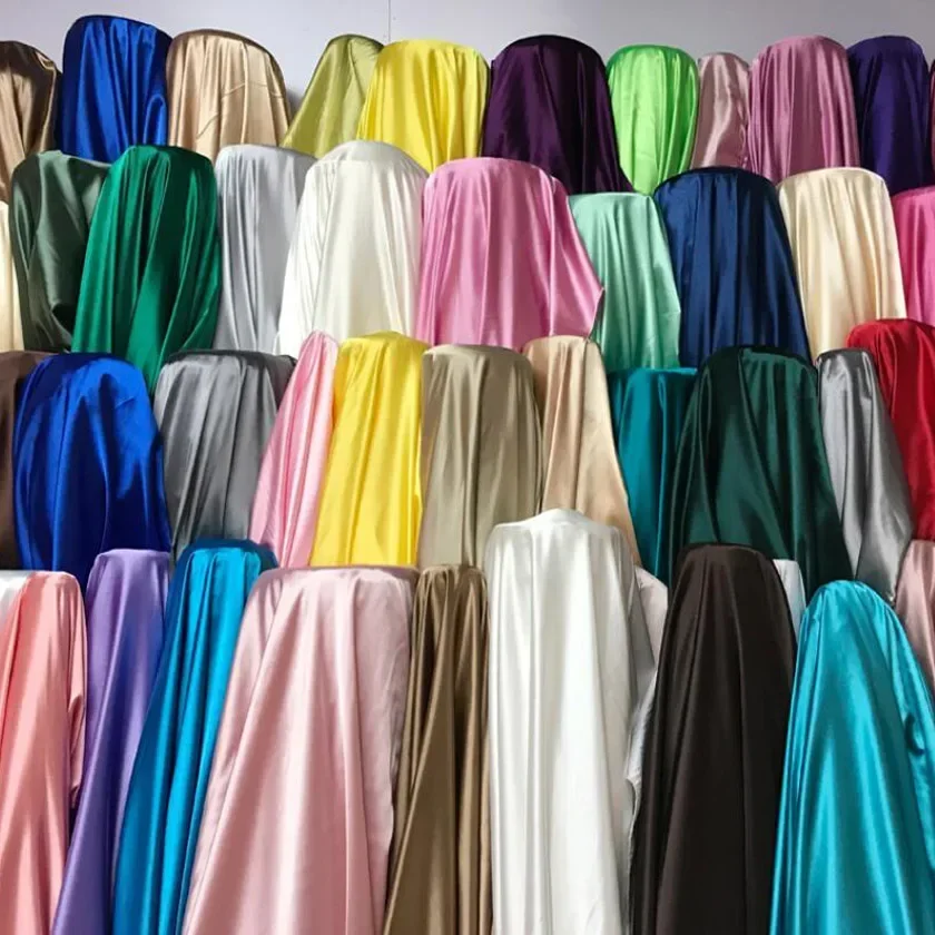 Glossy Satin Shiny Solid Slightly Stretchy Dress Pajamas Material Soft Charmeuse DIY Sewing Textile
Glossy Satin Shiny Solid Slightly Stretchy Dress Pajamas Material Soft Charmeuse DIY Sewing Textile