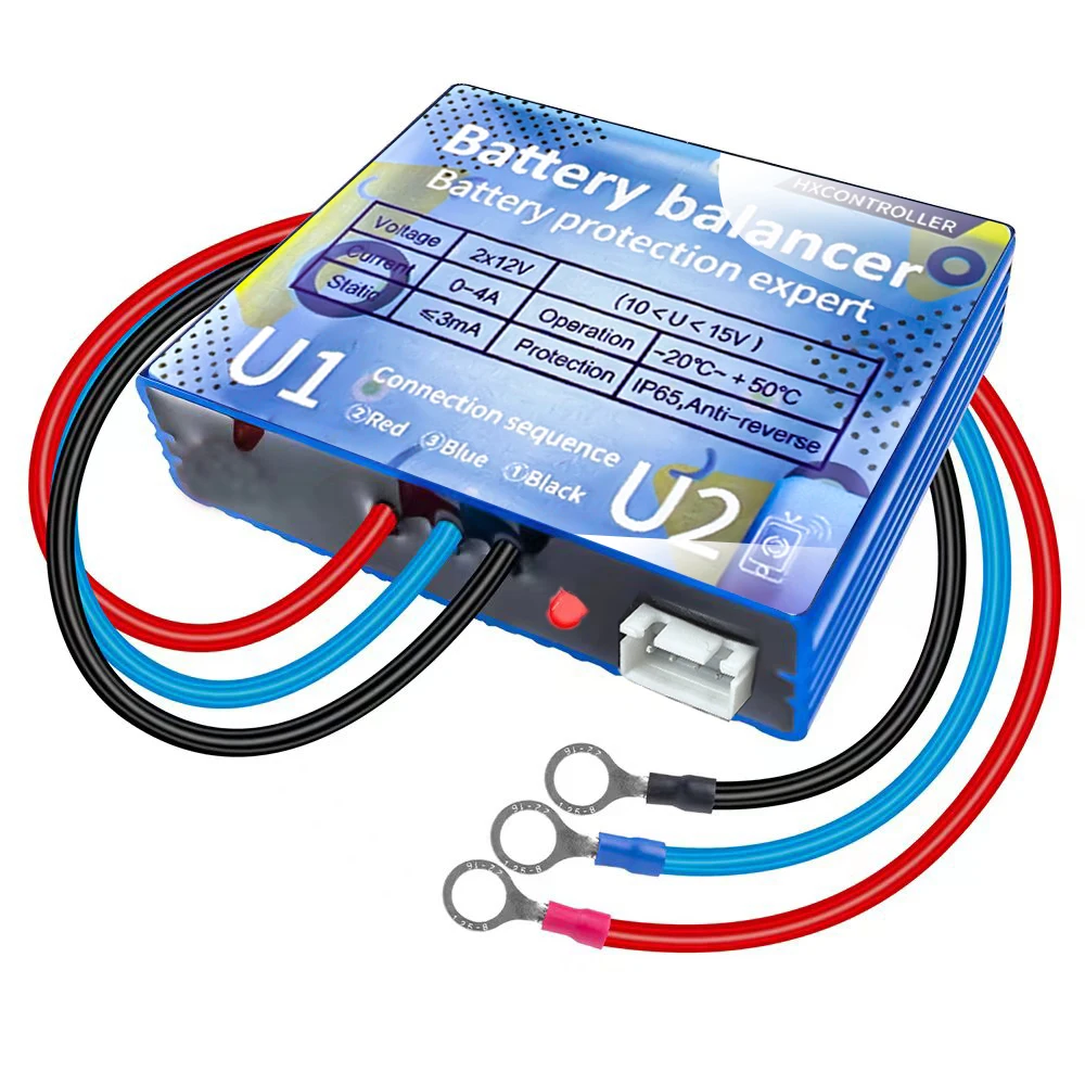 Batteries Voltage HA01 Equalizer balancer for 2 x 12V Lead Acid Battery Connected in series for 24v 36v 48v battery bank
Batteries Voltage HA01 Equalizer balancer for 2 x 12V Lead Acid Battery Connected in series for 24v 36v 48v battery bank