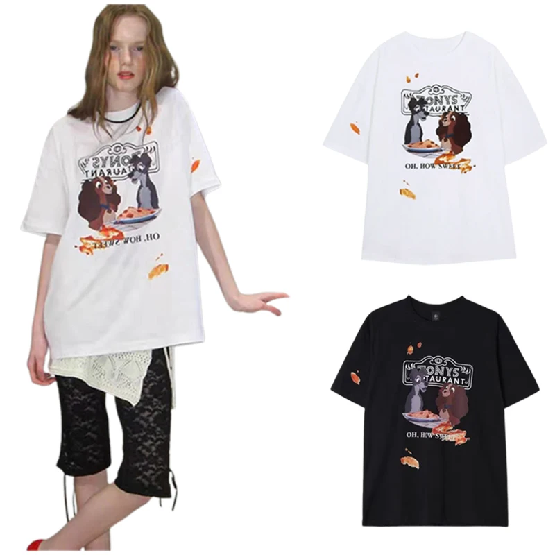 Disney Joint New Summer Harajuku Lazy Wind Puppy Print Short-sleeved T-shirt Men's and Women's Comfortable Casual Top
Disney Joint New Summer Harajuku Lazy Wind Puppy Print Short-sleeved T-shirt Men's and Women's Comfortable Casual Top