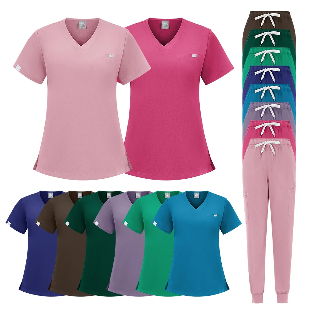 Multicolor Unisex Short Sleeved Pharmacy Nurse Uniform Hospital Doctor Workwear Oral Dental Surgery Uniforms Medical Scrubs Sets
Multicolor Unisex Short Sleeved Pharmacy Nurse Uniform Hospital Doctor Workwear Oral Dental Surgery Uniforms Medical Scrubs Sets