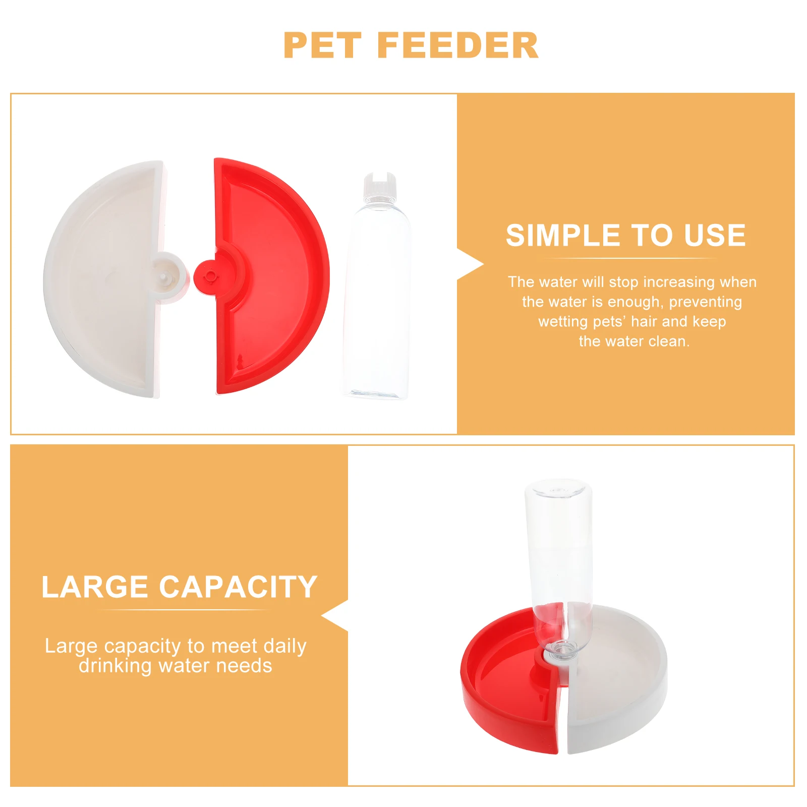 Dual Pet Feeder Cat Food Dog Water Bowl Detachable Design Automatic Dispenser Plastic Safe Bite Resistant Shatter Proof Easy
Dual Pet Feeder Cat Food Dog Water Bowl Detachable Design Automatic Dispenser Plastic Safe Bite Resistant Shatter Proof Easy