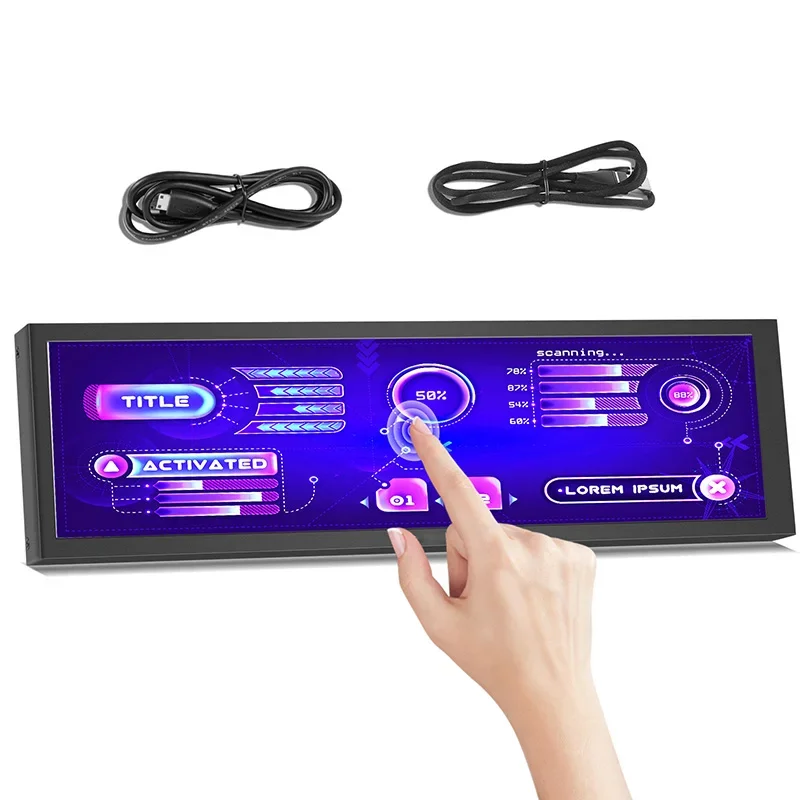 8.8 inch HDMI Touch Long Wide Monitor With Case PC Temperature Display PC Sensor Panel Display Small Extender Monitor
8.8 inch HDMI Touch Long Wide Monitor With Case PC Temperature Display PC Sensor Panel Display Small Extender Monitor