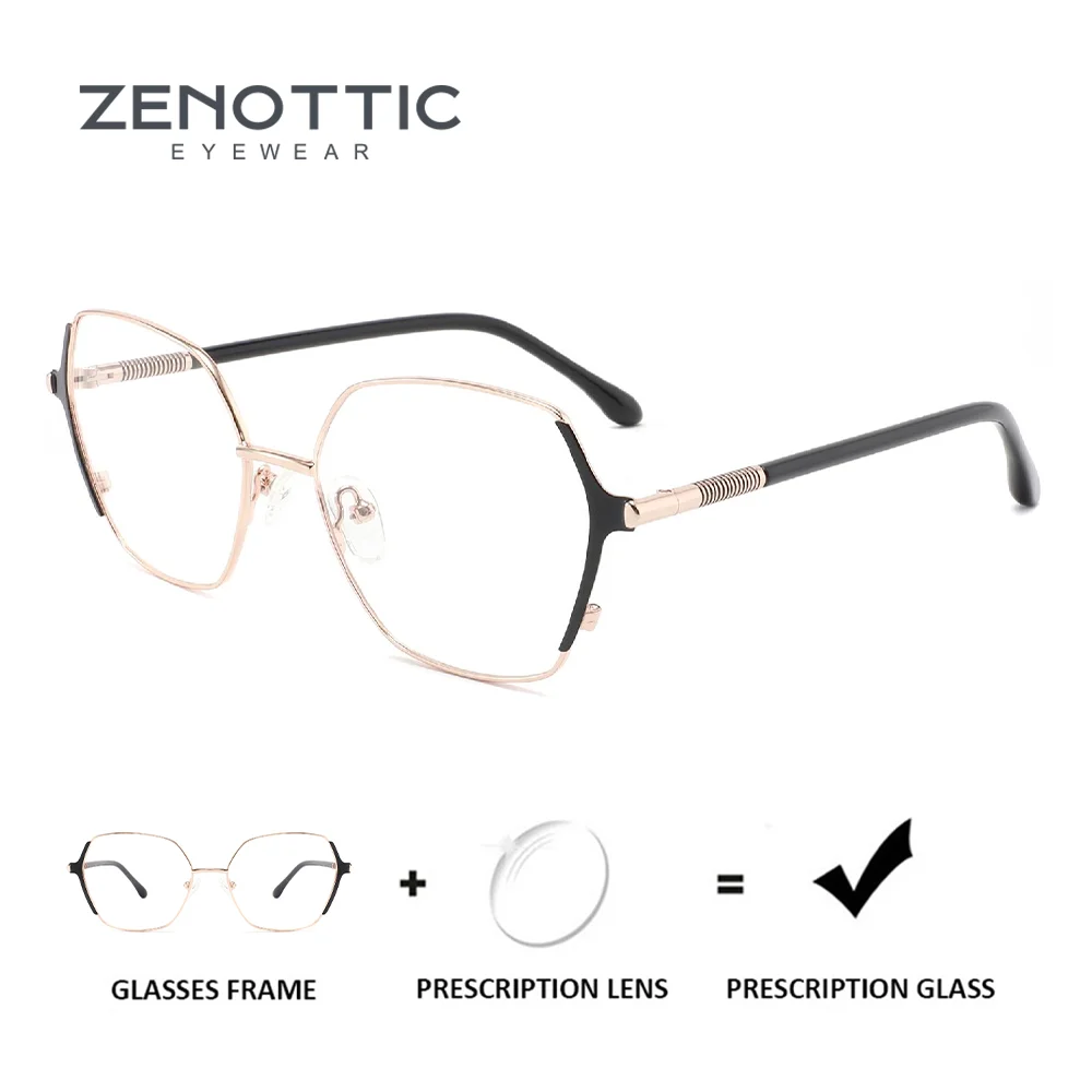 ZENOTTIC Women Multifocal Glasses Metal Polygon Frame Prescription Lenses Progressive Photochromic
ZENOTTIC Women Multifocal Glasses Metal Polygon Frame Prescription Lenses Progressive Photochromic