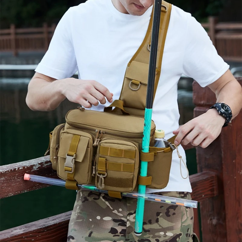 Large Capacity Waterproof Fishing Bag Multifunctional Tactical Lure Bag Outdoor Fishing Gear Storage Bag for Men
Large Capacity Waterproof Fishing Bag Multifunctional Tactical Lure Bag Outdoor Fishing Gear Storage Bag for Men