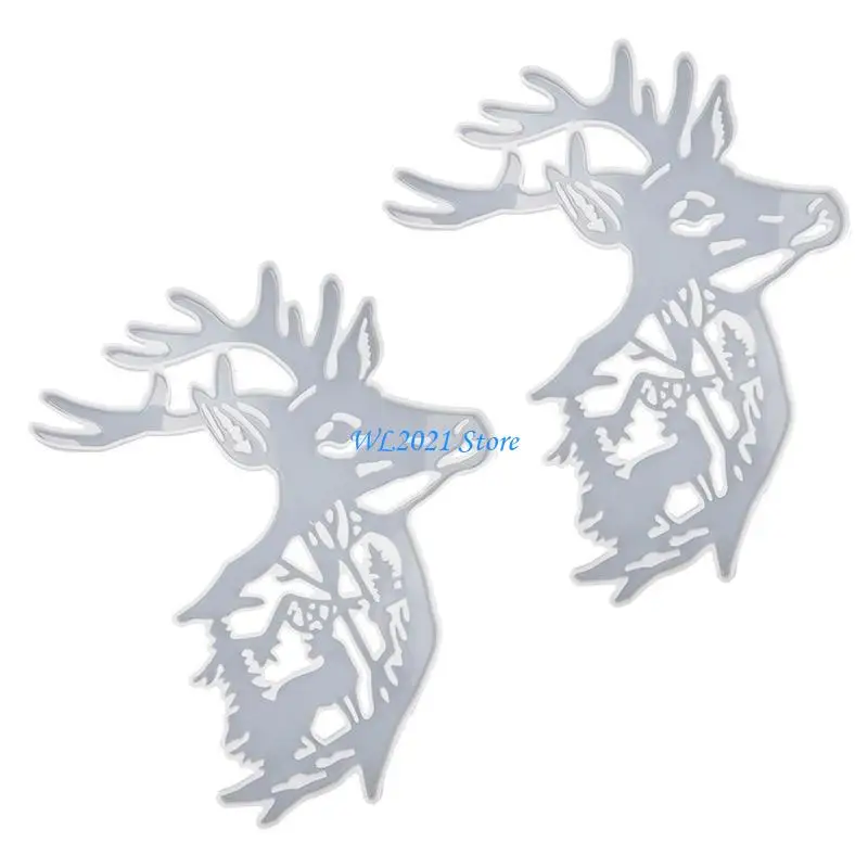 G5GC 2Pcs Elk Resin Molds Christmas Deer Silicone Molds Animal Epoxy Casting Mould for Wall Hanging Mount Decor DIY Crafts
G5GC 2Pcs Elk Resin Molds Christmas Deer Silicone Molds Animal Epoxy Casting Mould for Wall Hanging Mount Decor DIY Crafts