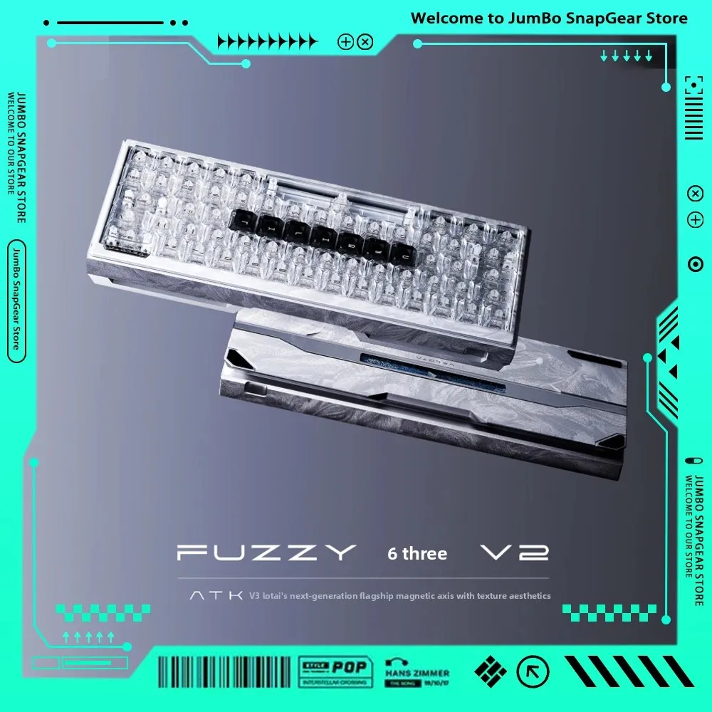 VELOTA FUZZY 60 V2 Hall Effect Magnetic Switch Keyboard 60% Layout Tri-Core Sync Low Latency Keyboards Aluminum CNC Case Premium
VELOTA FUZZY 60 V2 Hall Effect Magnetic Switch Keyboard 60% Layout Tri-Core Sync Low Latency Keyboards Aluminum CNC Case Premium