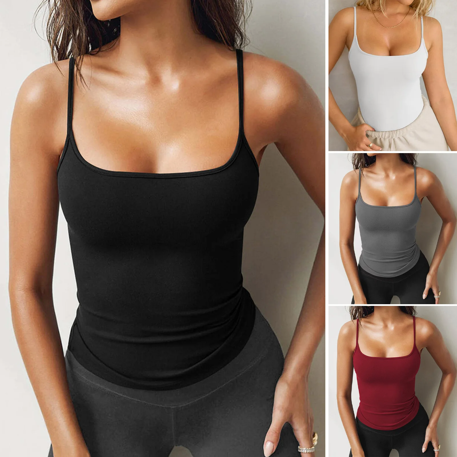 2025 Woman Clothing Top Women T-shirt Tank Top Female Top Y2K Women's Solid Color Sexy Slim Outdoor Knit Camisole Tank Top
2025 Woman Clothing Top Women T-shirt Tank Top Female Top Y2K Women's Solid Color Sexy Slim Outdoor Knit Camisole Tank Top