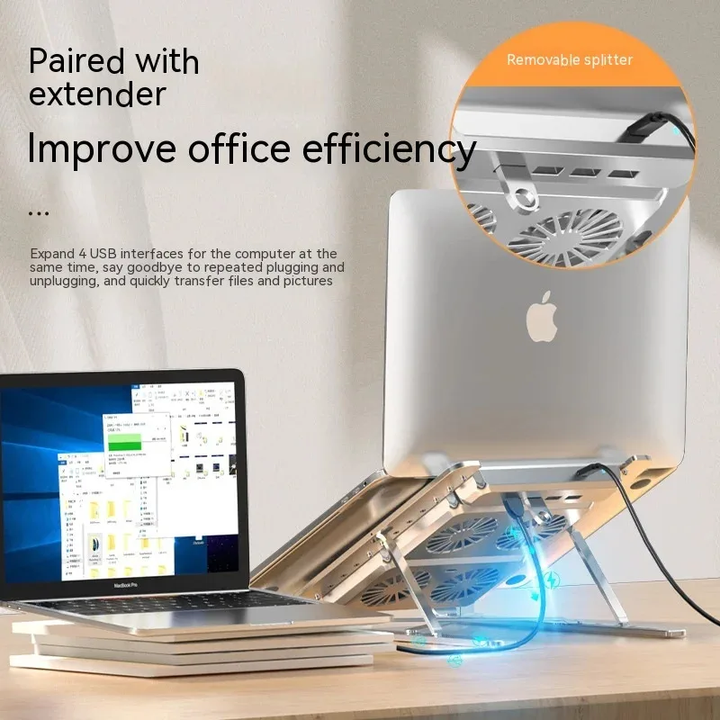Laptop Cooling Fans Holder Gaming Notebook Silent Fan Cooler Adjustable Height Portable Laptop Radiator Stand for Macbook Lenovo
Laptop Cooling Fans Holder Gaming Notebook Silent Fan Cooler Adjustable Height Portable Laptop Radiator Stand for Macbook Lenovo
