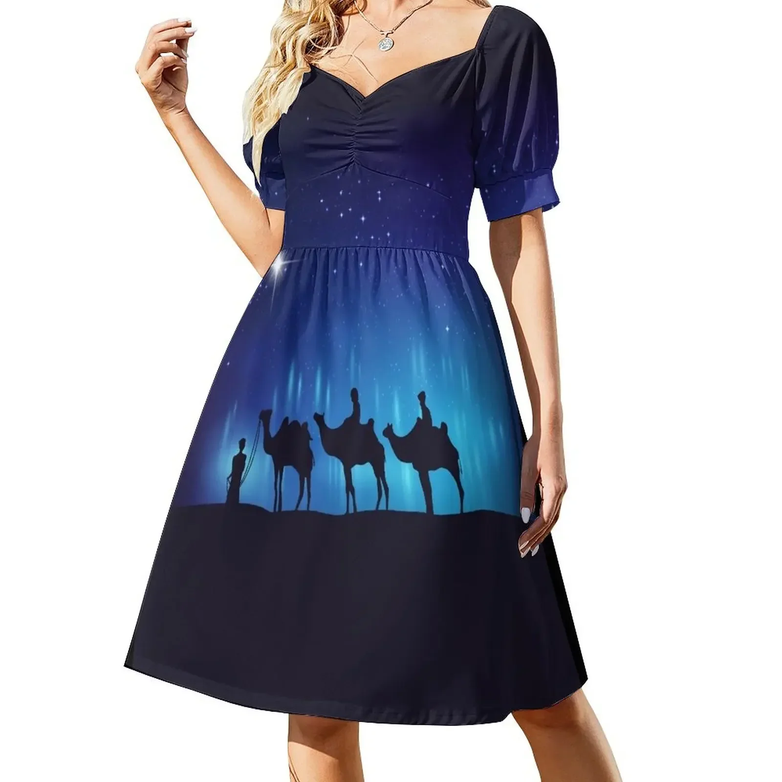 The Star of Bethlehem & Three Wisemen Short-Sleeved Dress dresses for woman dress Dress
The Star of Bethlehem & Three Wisemen Short-Sleeved Dress dresses for woman dress Dress