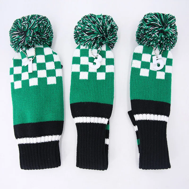 3pcs/set No.1 3 5 Golf Knitted Wood Head Cover Knitted Golf Driver Fairway Wood Headcovers Golf Club Protective Sleeve Sock
3pcs/set No.1 3 5 Golf Knitted Wood Head Cover Knitted Golf Driver Fairway Wood Headcovers Golf Club Protective Sleeve Sock
