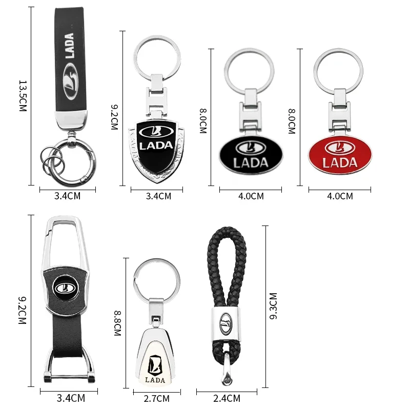 1PC Car Keychain Aluminum Leather Keyring Accessories for Lada Granta Vesta Xray 2107 Niva High Quality Auto Accessories
1PC Car Keychain Aluminum Leather Keyring Accessories for Lada Granta Vesta Xray 2107 Niva High Quality Auto Accessories