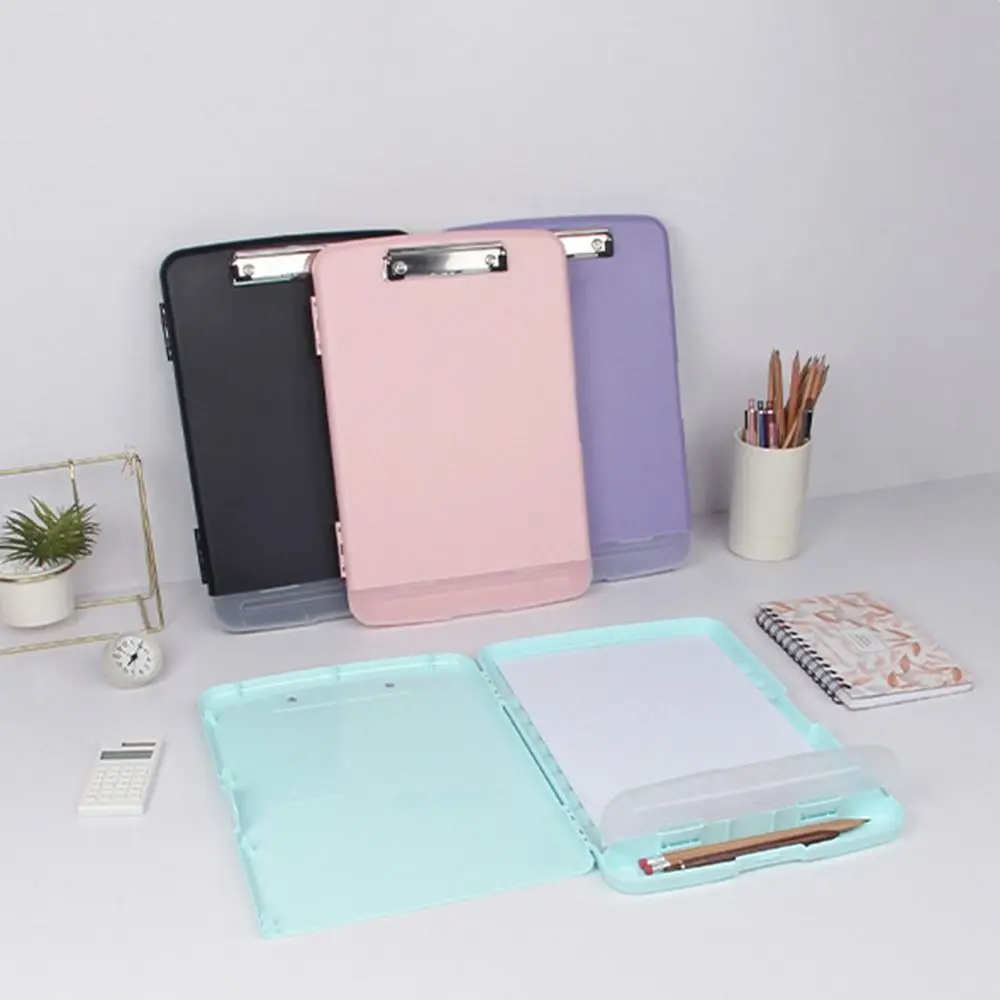 A4 File Clipboard Box with Board Clip With Pen Holder Portable Material Folder Space Saving Multifunctional
A4 File Clipboard Box with Board Clip With Pen Holder Portable Material Folder Space Saving Multifunctional