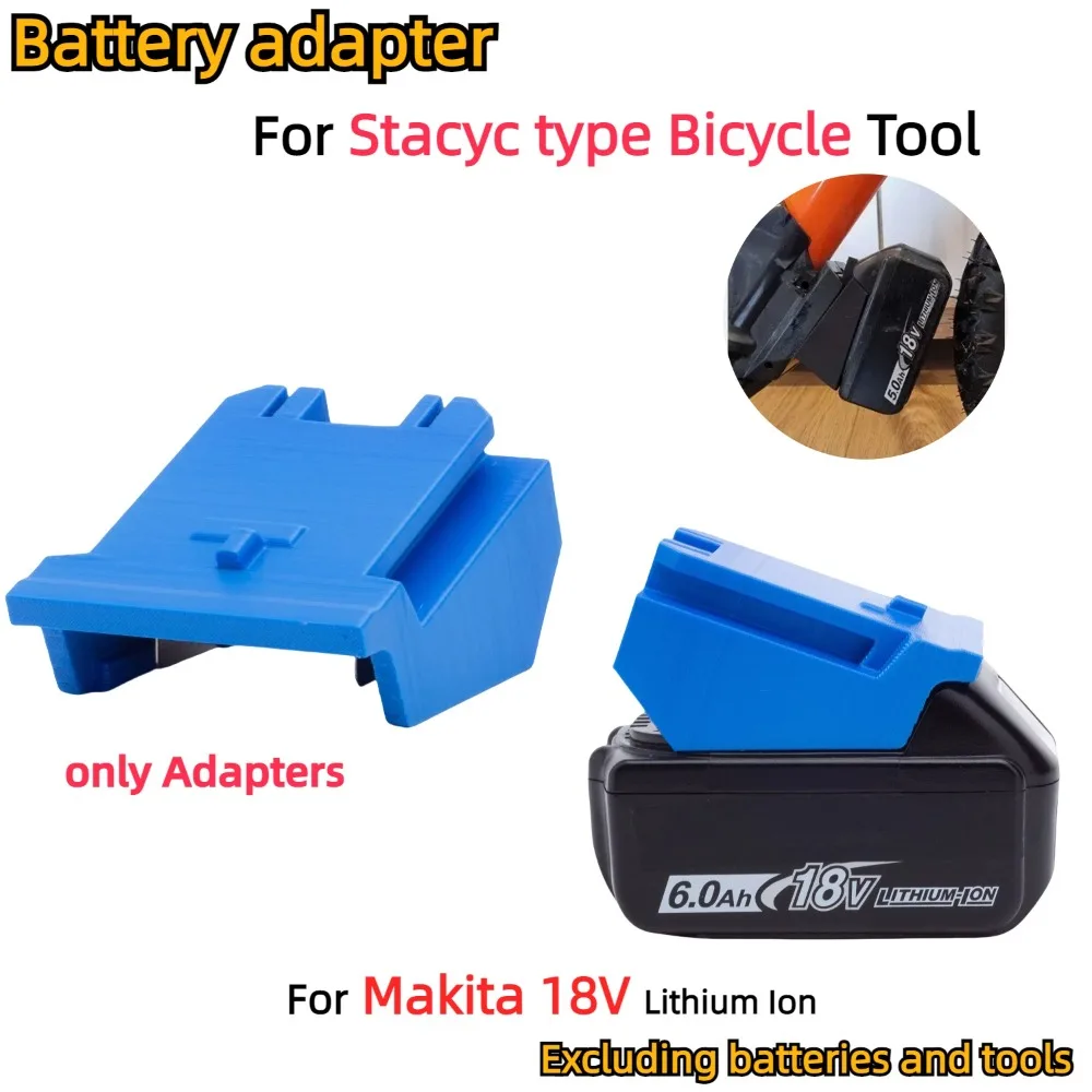 Adapter/Converter For Makita 18V Li-ion Battery TO Stacyc type Bicycle lithium battery accessories(Only Adapter)
Adapter/Converter For Makita 18V Li-ion Battery TO Stacyc type Bicycle lithium battery accessories(Only Adapter)