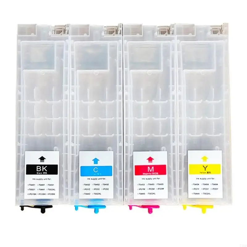 T3EE 4Piece Refillable Printer Cartridge for WF-C5290 WF-C5790 WF-C5210 WF-C5710 High Cartridge Without Chip
T3EE 4Piece Refillable Printer Cartridge for WF-C5290 WF-C5790 WF-C5210 WF-C5710 High Cartridge Without Chip