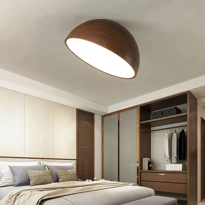 Retro walnut ceiling light Nordic luxury full spectrum eye protection bedroom light hallway room decoration lighting fixtures 
Retro walnut ceiling light Nordic luxury full spectrum eye protection bedroom light hallway room decoration lighting fixtures