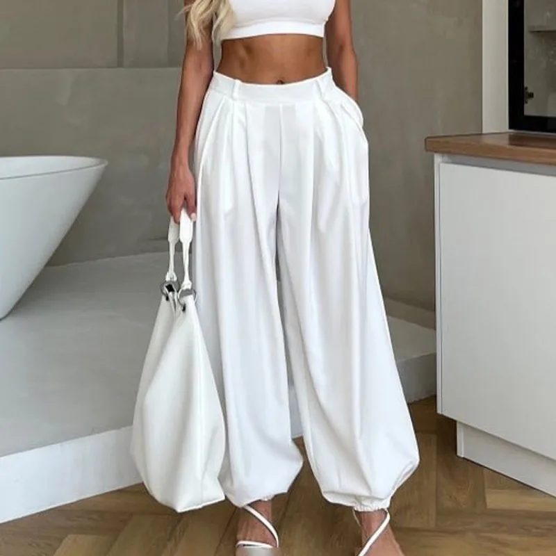 Tsiisd Casual Loose Women's Lantern Pants Commute High Waist Fashion Trousers Silky Streetwear Wide-Leg Pants Women's Pants 2026
Tsiisd Casual Loose Women's Lantern Pants Commute High Waist Fashion Trousers Silky Streetwear Wide-Leg Pants Women's Pants 2026