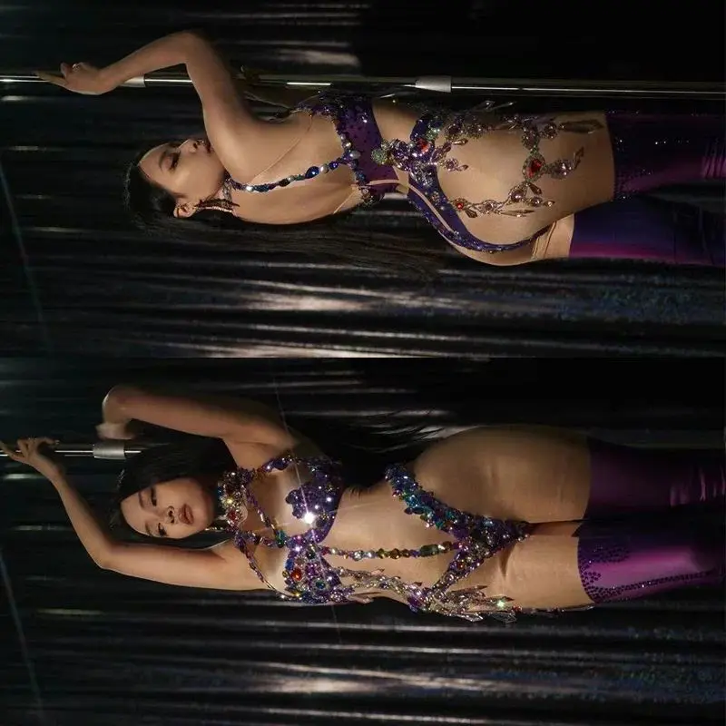 Rhinestones Jumpsuit Women Sexy club show girl Leopard Nightclub Party Gogo Dancer Costume Stage Pole Dance Outfit
Rhinestones Jumpsuit Women Sexy club show girl Leopard Nightclub Party Gogo Dancer Costume Stage Pole Dance Outfit