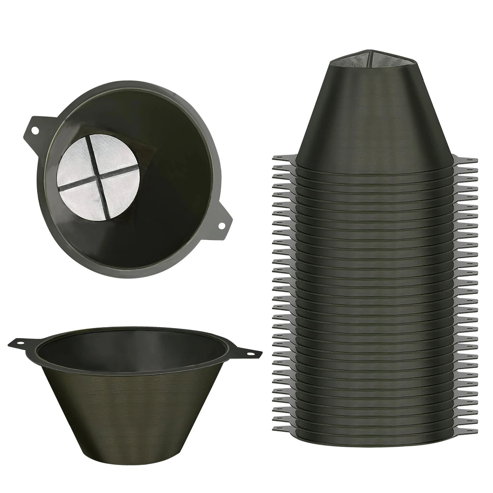 10/20/30 Pcs Paint Strainer Nylon Cone Filter for Paint Mixing and Spraying Funnel with Fine Mesh for Auto Body and Woodworking
10/20/30 Pcs Paint Strainer Nylon Cone Filter for Paint Mixing and Spraying Funnel with Fine Mesh for Auto Body and Woodworking