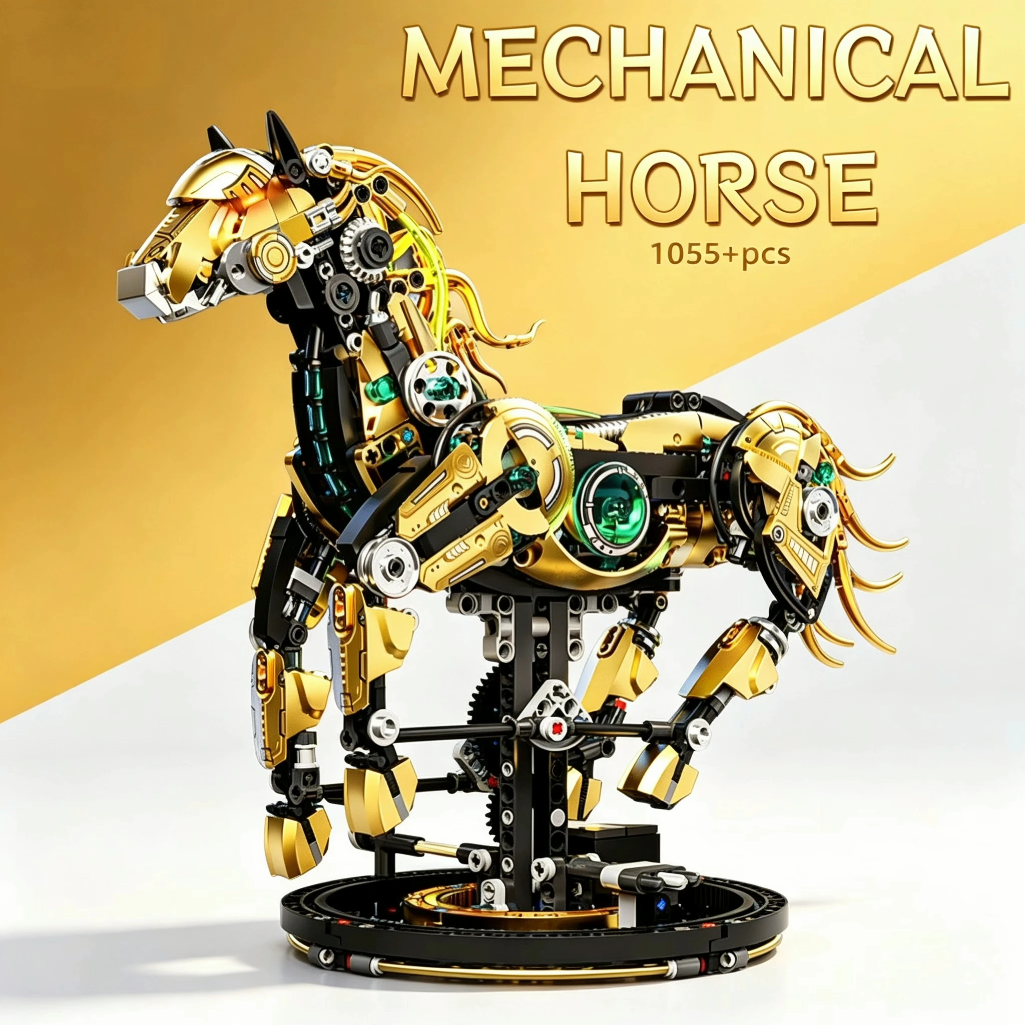 Mechanical Horse DIY Building Blocks MOC Model Creative Tech Blocks STEM Educational Toy Set 1055 Pieces Holiday Gift
Mechanical Horse DIY Building Blocks MOC Model Creative Tech Blocks STEM Educational Toy Set 1055 Pieces Holiday Gift