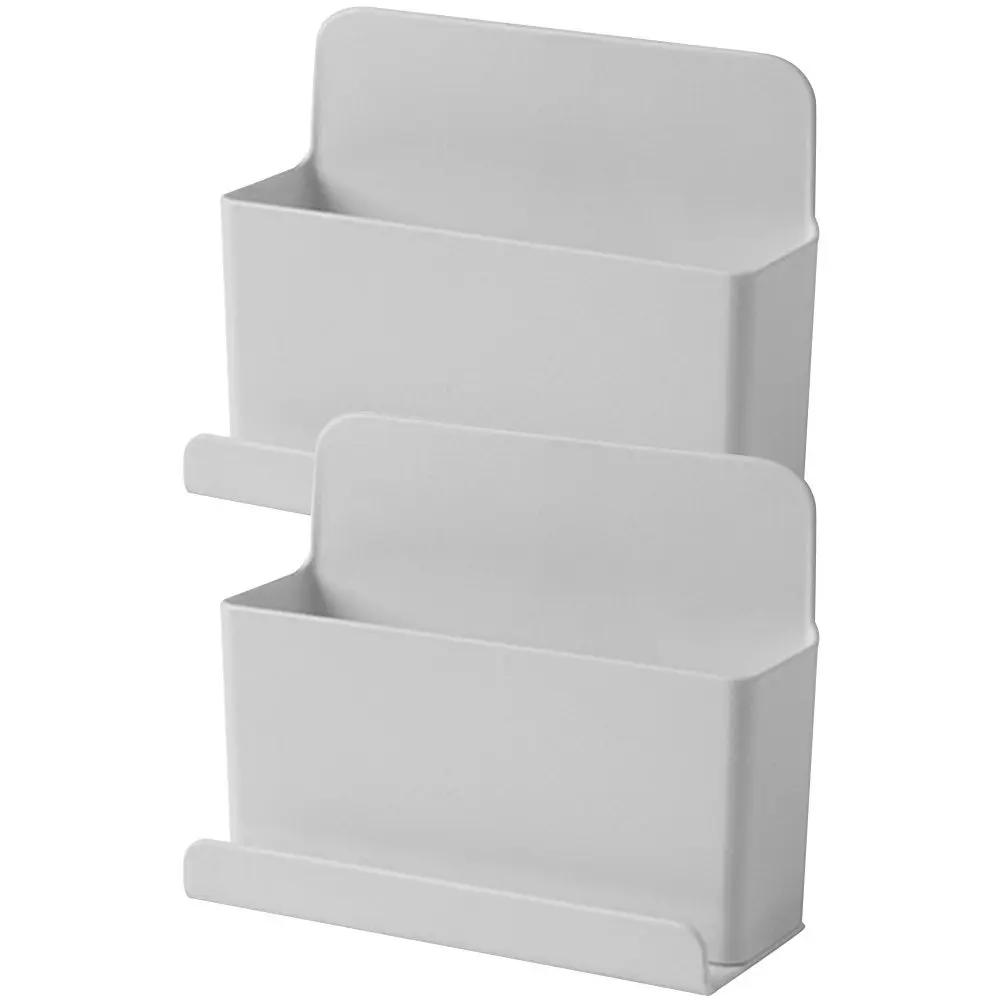 2Pcs Remote Control Storage Box Wall Adhesive Organizer for TV Remote Phone Charging Holder Compact Space Saving Wall Mounted
2Pcs Remote Control Storage Box Wall Adhesive Organizer for TV Remote Phone Charging Holder Compact Space Saving Wall Mounted