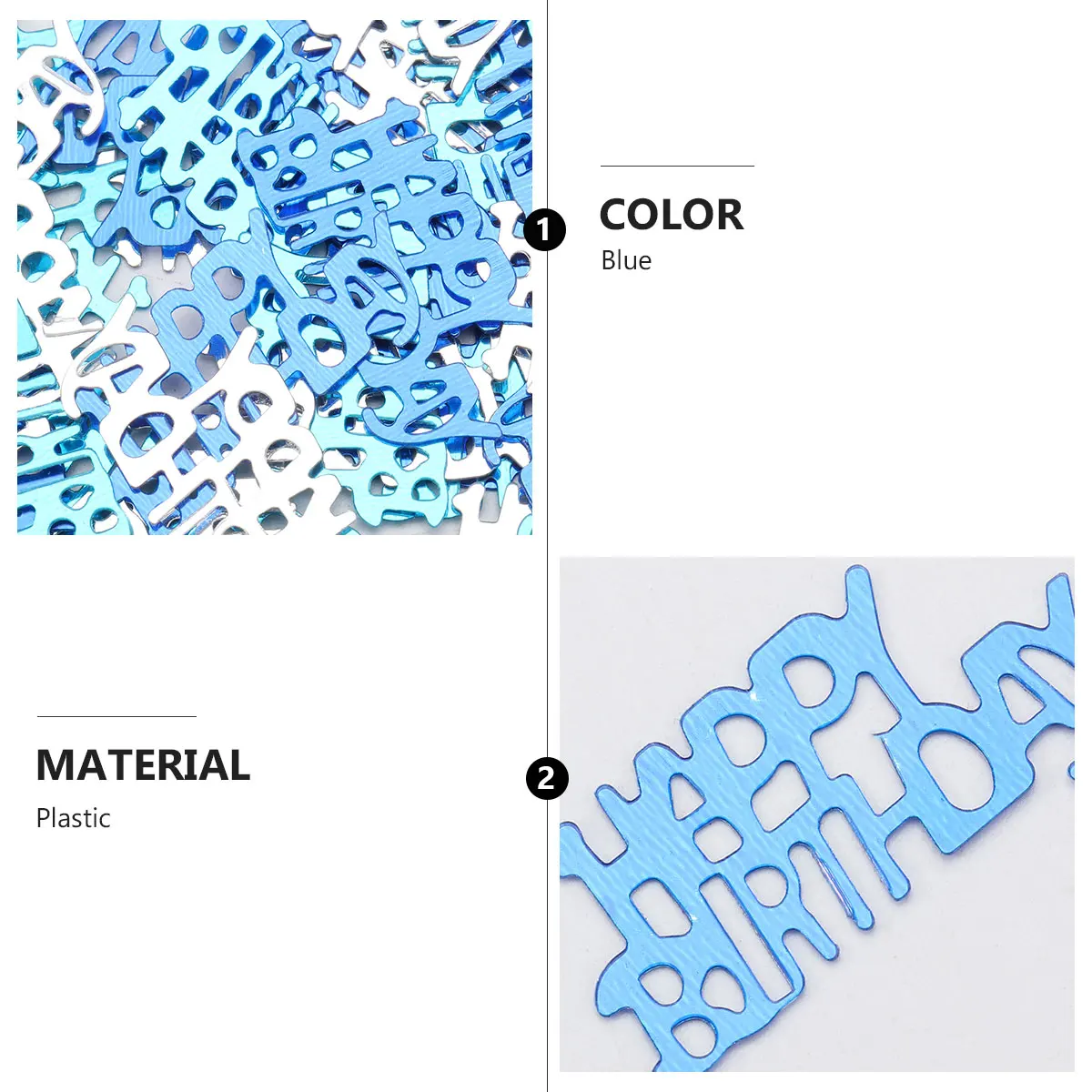 2 Bags Colorful Birthday Confetti Plastic Party Decorations Table DIY Crafts Wrapping Filling Gift Baskets Ornament Throwing
2 Bags Colorful Birthday Confetti Plastic Party Decorations Table DIY Crafts Wrapping Filling Gift Baskets Ornament Throwing