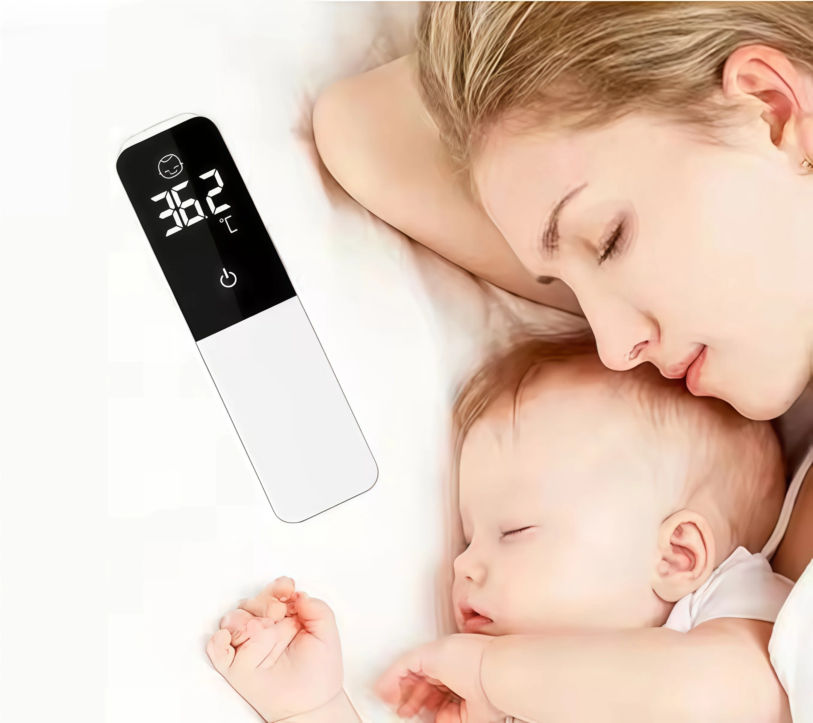 Forehead thermometer, ear thermometer, non-contact infrared medical thermometer suitable for adults and infants
Forehead thermometer, ear thermometer, non-contact infrared medical thermometer suitable for adults and infants