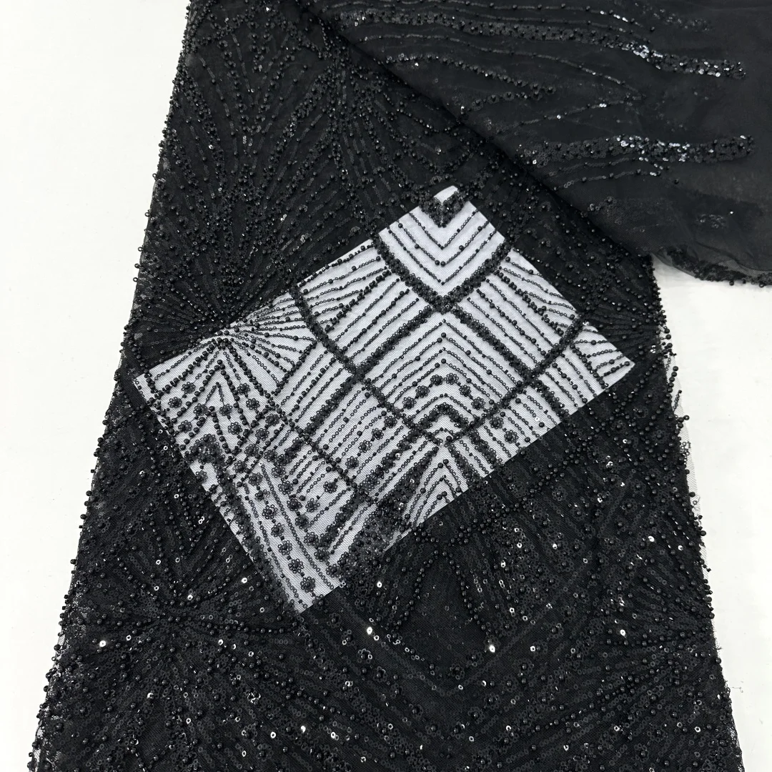 2025 New African French Nigerian Lace Fabric With Beads Sequins Mesh for Embroidery Wedding Party Bride Sewing Dress
2025 New African French Nigerian Lace Fabric With Beads Sequins Mesh for Embroidery Wedding Party Bride Sewing Dress