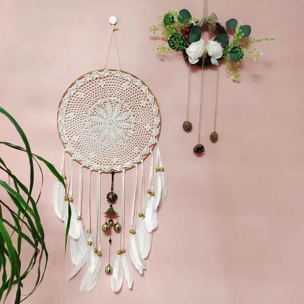 Fish Wind Chime 400mm Round Dream Catcher Large Long Wall Hanging Decor DIY Bedroom Living Room Decorations Crafts Gift For Her
Fish Wind Chime 400mm Round Dream Catcher Large Long Wall Hanging Decor DIY Bedroom Living Room Decorations Crafts Gift For Her