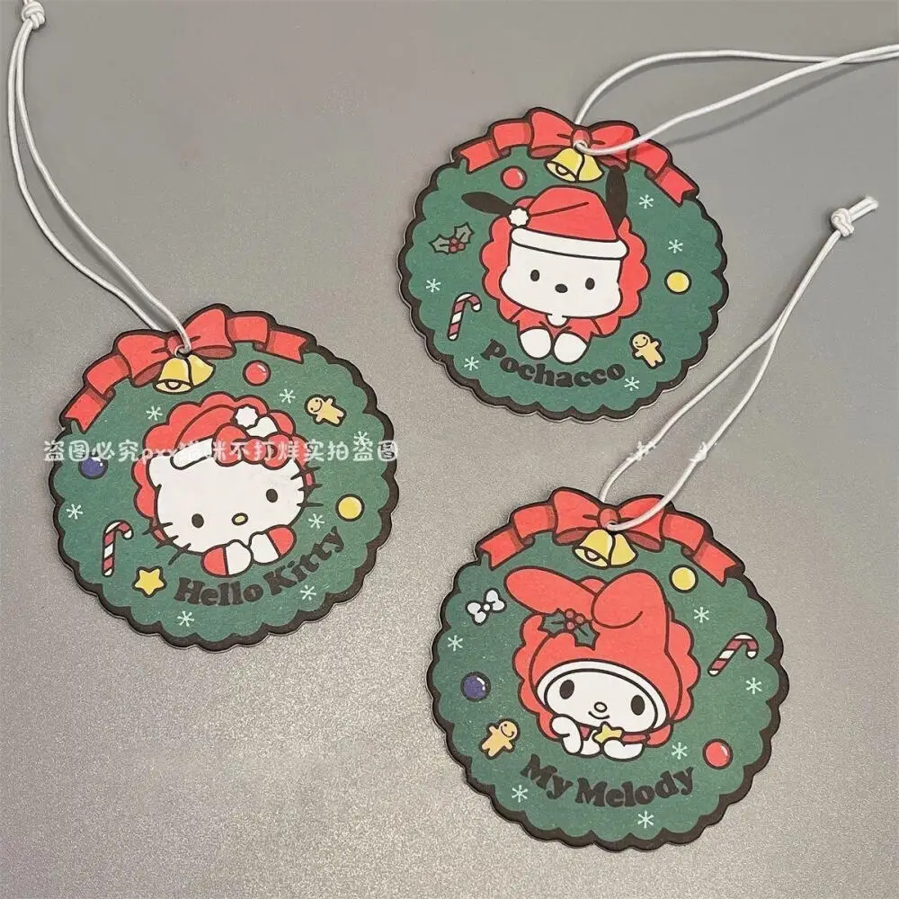 Sanrio Рождественские таблетки для ароматерапии мультфильм милый Hello Kitty Kuromi подвесной таблетки для ароматерапии ароматный орнамент для общежития 
Sanrio Рождественские таблетки для ароматерапии мультфильм милый Hello Kitty Kuromi подвесной таблетки для ароматерапии ароматный орнамент для общежития