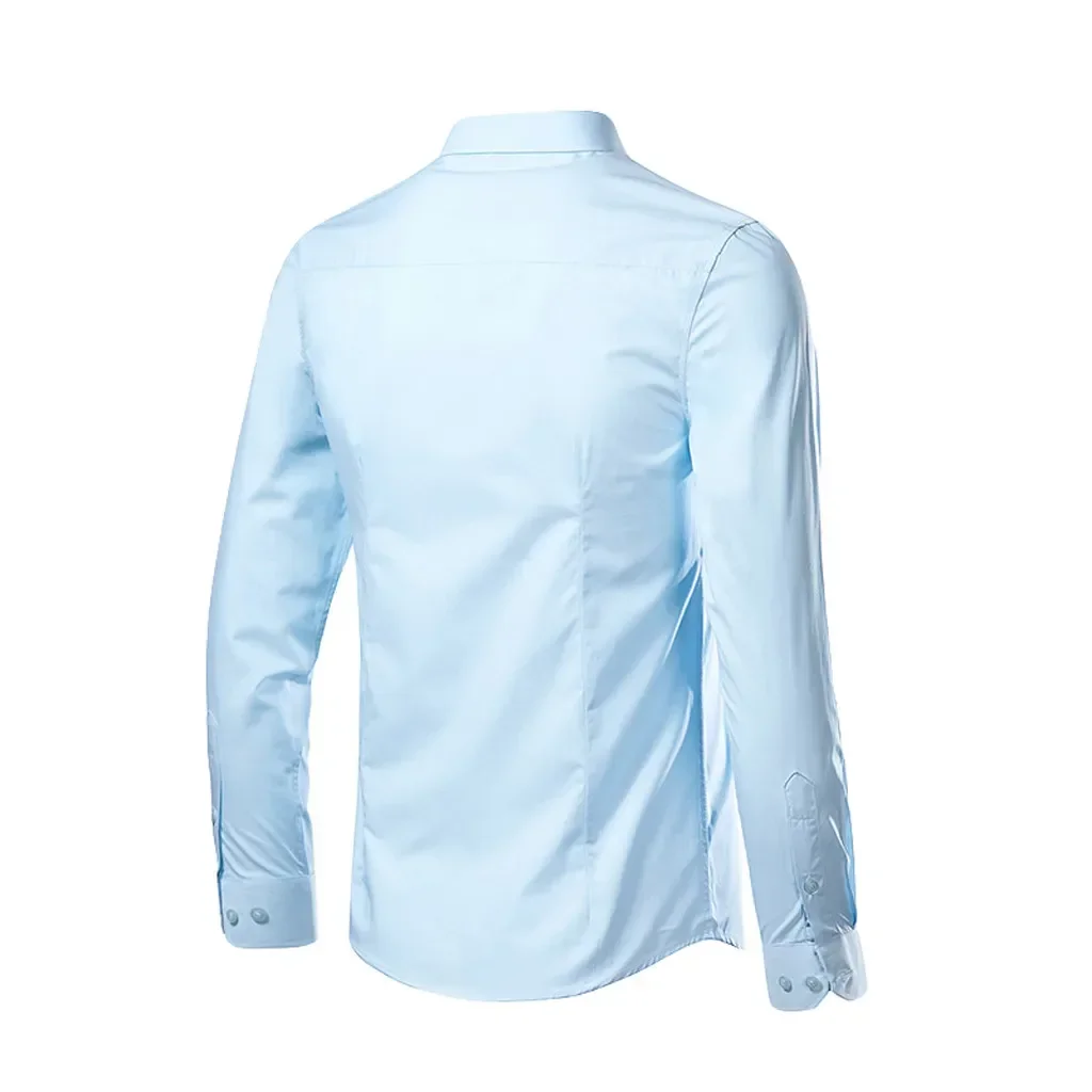 New Plus Size Men Solid Color Business Shirt Fashion Classic Basic Casual Slim Solid Long Sleeve Shirt Brand Clothes Leisure
New Plus Size Men Solid Color Business Shirt Fashion Classic Basic Casual Slim Solid Long Sleeve Shirt Brand Clothes Leisure