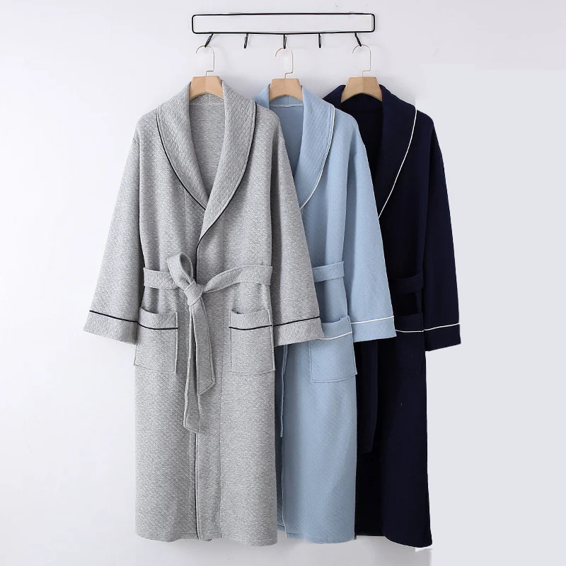Men's Winter Pajamas Pure Cotton Nightgown & Bathrobe Air Cotton Thickened Laminated Cotton Home Oversized Robe
Men's Winter Pajamas Pure Cotton Nightgown & Bathrobe Air Cotton Thickened Laminated Cotton Home Oversized Robe