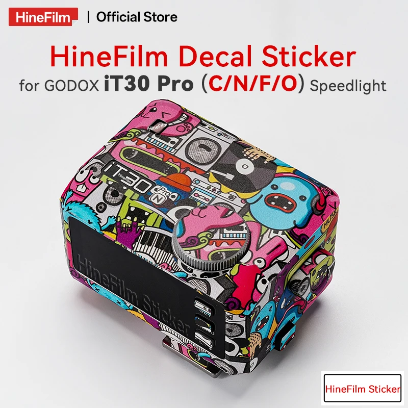 Hinefilm Skin for Godox iT30Pro C/N/F/O Camera Flash Sticker for Godox iT30 Pro Speedlight Decal Skin iT 30Pro
Hinefilm Skin for Godox iT30Pro C/N/F/O Camera Flash Sticker for Godox iT30 Pro Speedlight Decal Skin iT 30Pro