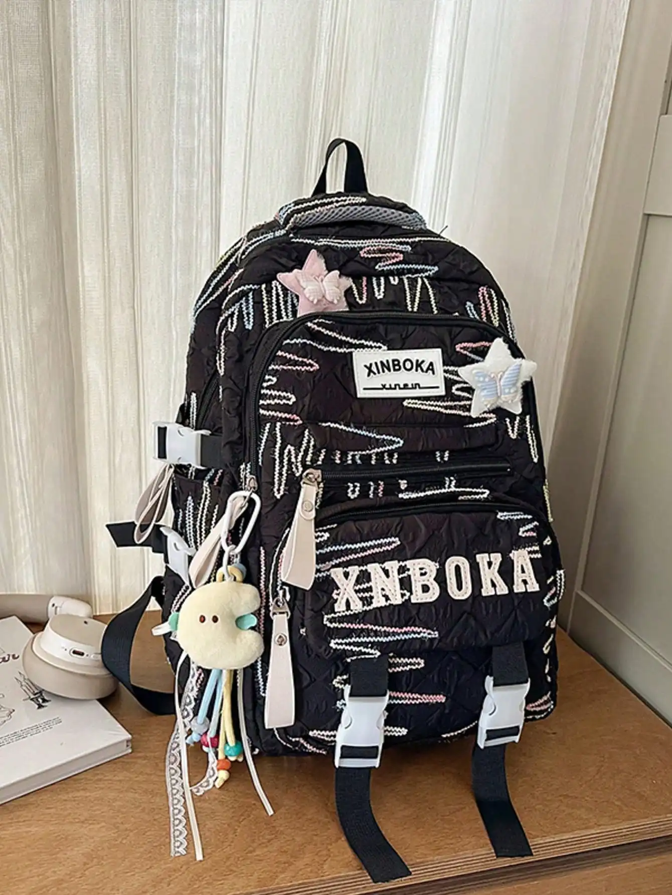 Back To School Cute Backpack, Multi-Compartment, Lightweight, Large Capacity, Suitable For Middle & High School Students
Back To School Cute Backpack, Multi-Compartment, Lightweight, Large Capacity, Suitable For Middle & High School Students