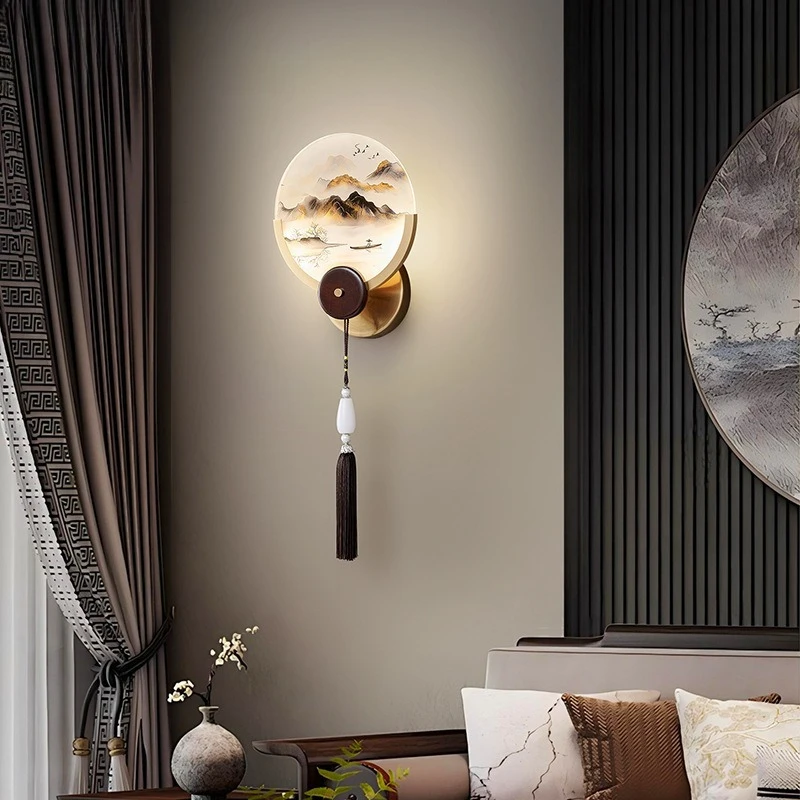 New Chinese Style Wall Lamp, Chinese Style Decorative Lighting Fixture for Living Room Bedside Corridor Study
New Chinese Style Wall Lamp, Chinese Style Decorative Lighting Fixture for Living Room Bedside Corridor Study